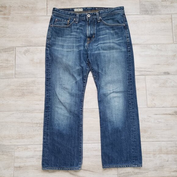 AG Adriano Goldschmied The Protege Jeans Men's Straight Leg Medium Wash 31 - Picture 1 of 9